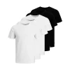 Jack & Jones JJEORGANIC T-shirt 5er-Pack, Weiß/Schwarz White/navy/black