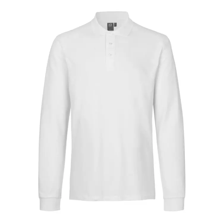 ID Identity ID Langärmliges Poloshirt mit Stretch, Anthrazit – Bild 2