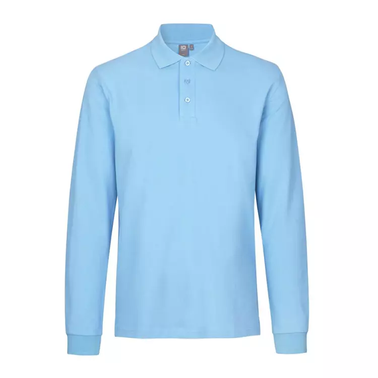 ID Identity ID Langärmliges Poloshirt mit Stretch, Anthrazit – Bild 7