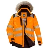 Portwest - PW3 Winterjacke, Hi-Vis Orange/Schwarz