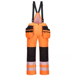 Portwest PW3 WinterHandwerkerlatzhose, Hi-Vis Orange/Schwarz