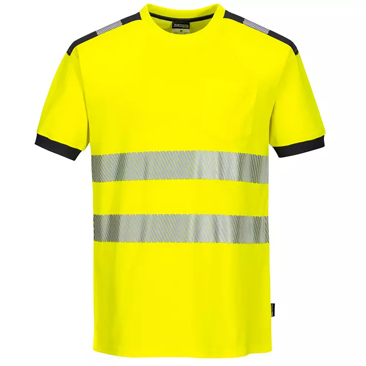 Portwest PW3 T-Shirt, Hi-Vis Orange/Schwarz – Bild 6