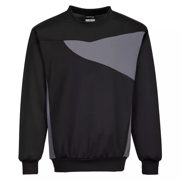 Portwest PW2 Sweatshirt, Marine/Königsblau Schwarz/grau