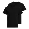 Jack & Jones JABASIC 2er Pack kurzärmlige Unterhemd, Weiß Weiß