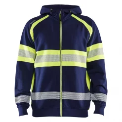 Blåkläder Hoodie, Marine/Hi-Vis gelb
