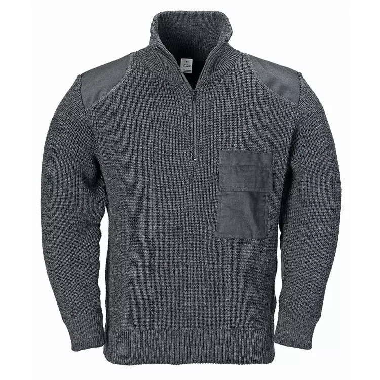 Terrax Workwear Terrax Strickpullover mit Reißverschluss, Marine – Bild 2