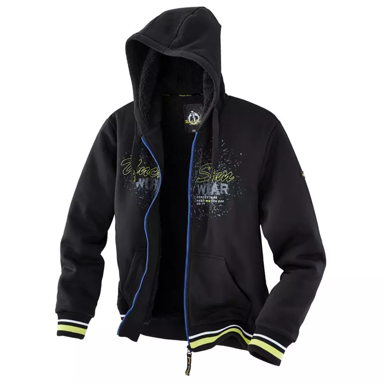 Uncle Sam Workwear Uncle Sam Sweatjacke, Schwarz/Blau – Bild 3