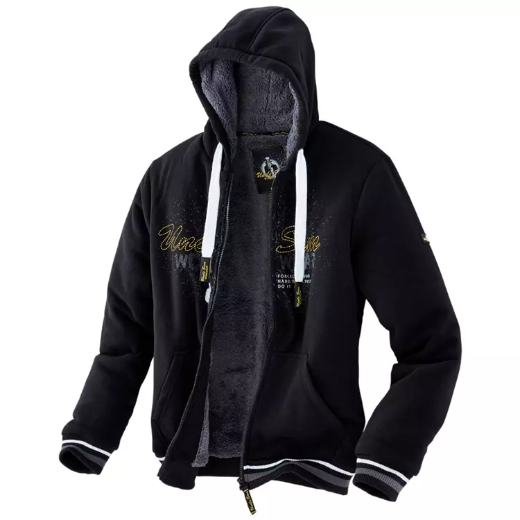 Uncle Sam Workwear Uncle Sam Sweatjacke, Schwarz/Blau – Bild 2