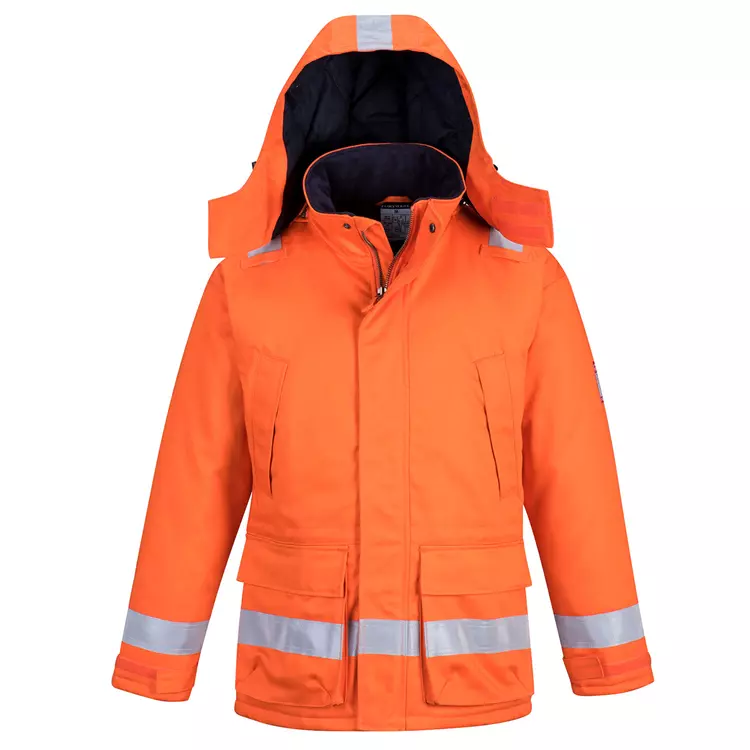 Portwest BizFlame Winterjacke, Königsblau Orange – Bild 2
