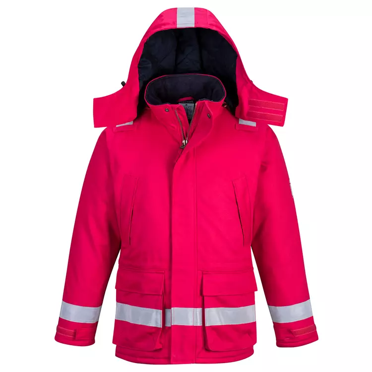 Portwest BizFlame Winterjacke, Königsblau Orange – Bild 4