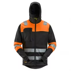 Snickers Workwear Snickers Hoodie, Schwarz/Hi-Vis Gelb