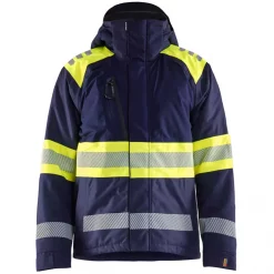 Blåkläder Winterjacke, Schwarz/Hi-Vis Gelb