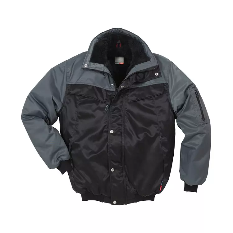 Kansas Icon Pilotenjacke, Grau/Rot