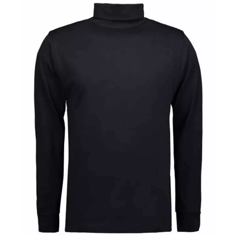 ID Identity ID T-Time T-Shirt mit Rollkragen, Graphitgrau Melange – Bild 4