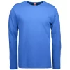 ID Identity ID Interlock langärmeliges T-Shirt, Indigoblau