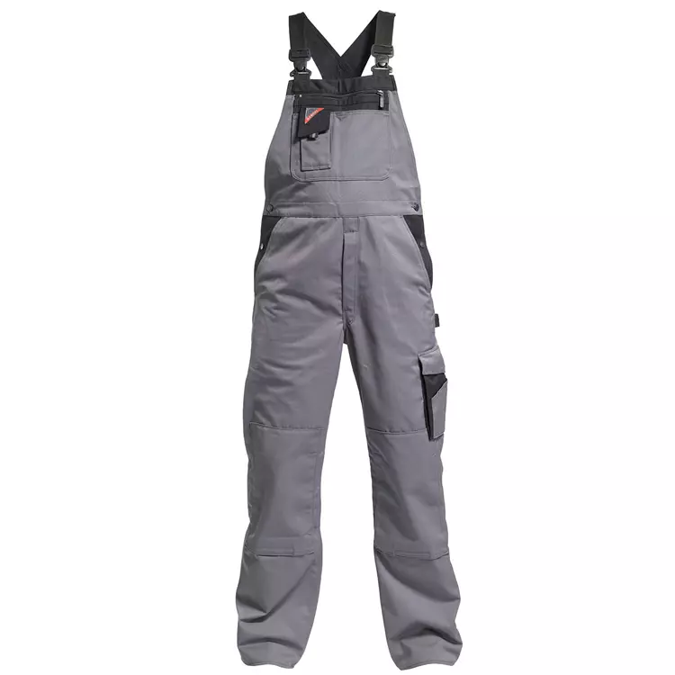 Engel Workwear Engel Enterprise Latzhose, Grau/Schwarz – Bild 2