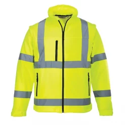 Portwest 2-i-1 Softshelljacke, Hi-Vis Gelb