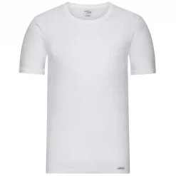 by Mikkelsen kurzärmeliges Unterhemd, Weiß Schwarz