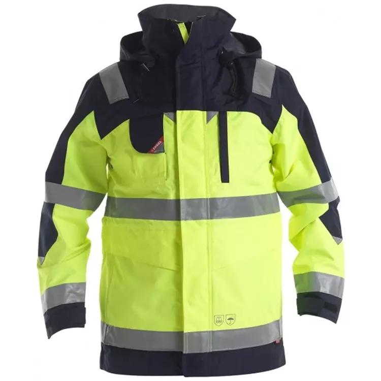 Engel Workwear Engel Shelljacke, Hi-vis orange/Grau