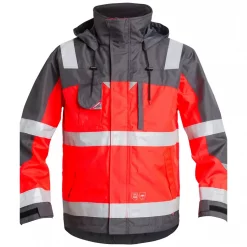 Engel Workwear Engel Shelljacke, Hi-Vis Gelb/Rot