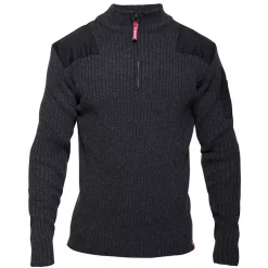 Engel Workwear Engel Combat Strickpullover, Anthrazit Melange