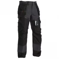 Blåkläder Handwerkerhose X1500, Leinen, Stahlgrau/Schwarz