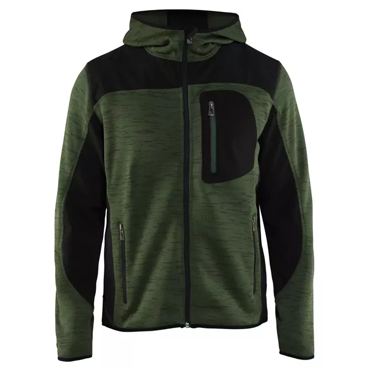 Blåkläder Gestrickte Softshelljacke X4930, Orange/Schwarz – Bild 2