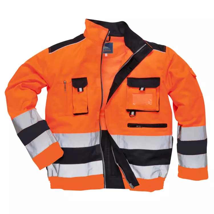 Portwest Arbeitsjacke, Hi-Vis gelb/marine – Bild 2
