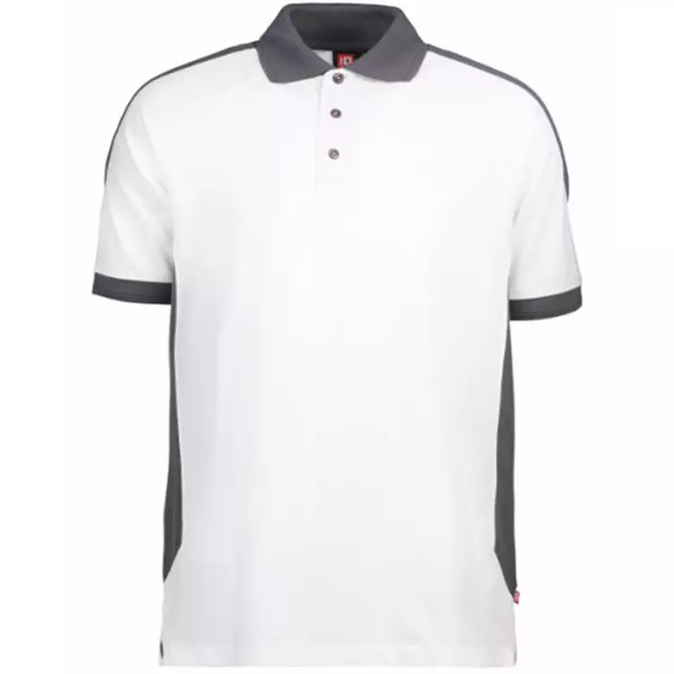 ID Identity ID Pro Wear Poloshirt, Kontrast, Schwarz – Bild 3