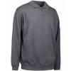 ID Identity ID Klassisches Polo-Sweatshirt, Anthrazit