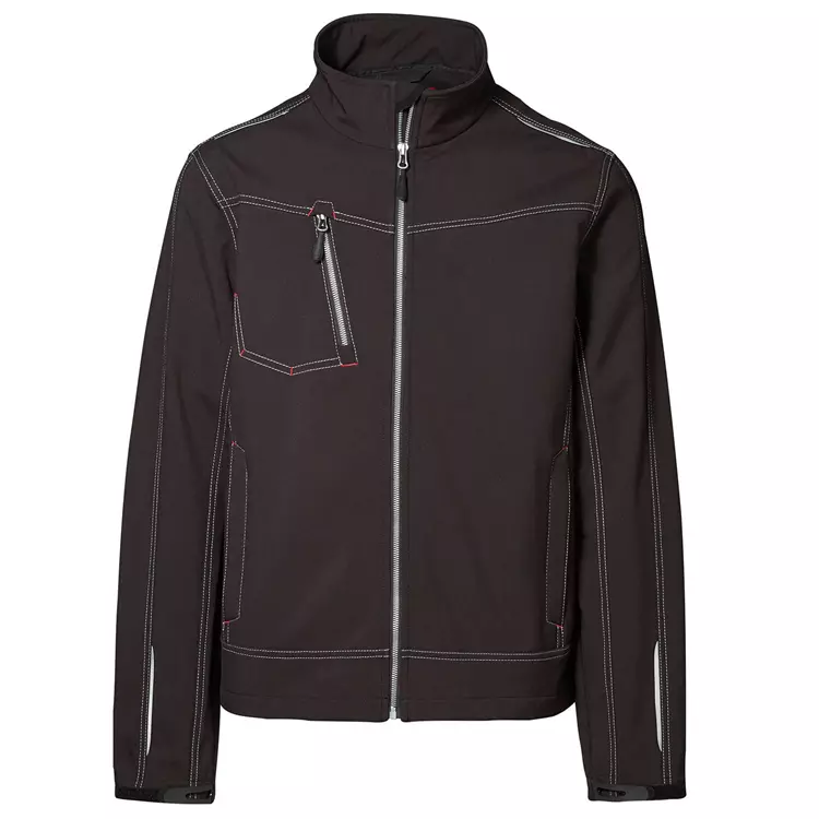 ID Identity ID Worker Softshelljacke, Schwarz – Bild 2