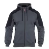 Engel Workwear Engel Galaxy Kapuzenpullover, Anthrazitgrau/Tomato Red