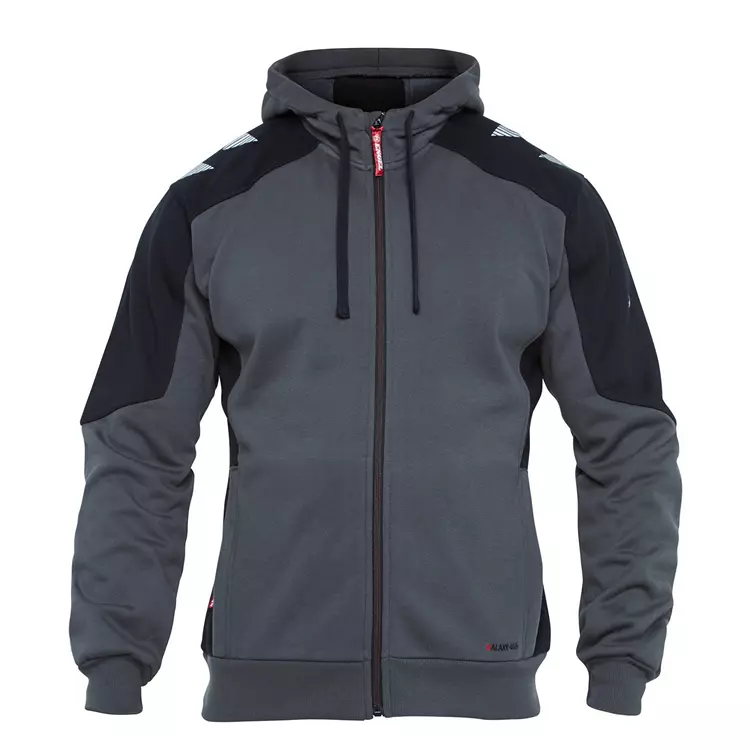 Engel Workwear Engel Galaxy Kapuzenpullover, Anthrazitgrau/Tomato Red