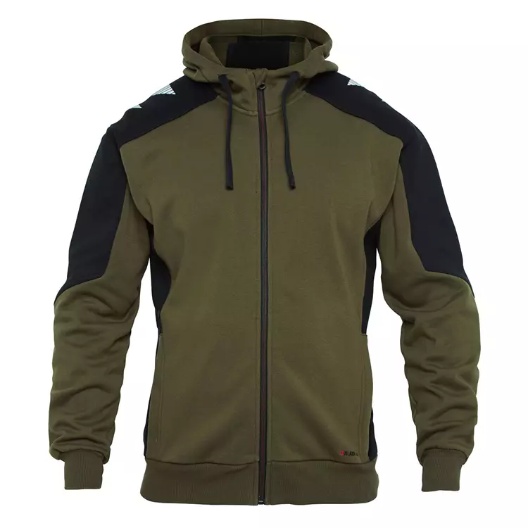 Engel Workwear Engel Galaxy Kapuzenpullover, Anthrazitgrau/Tomato Red – Bild 4