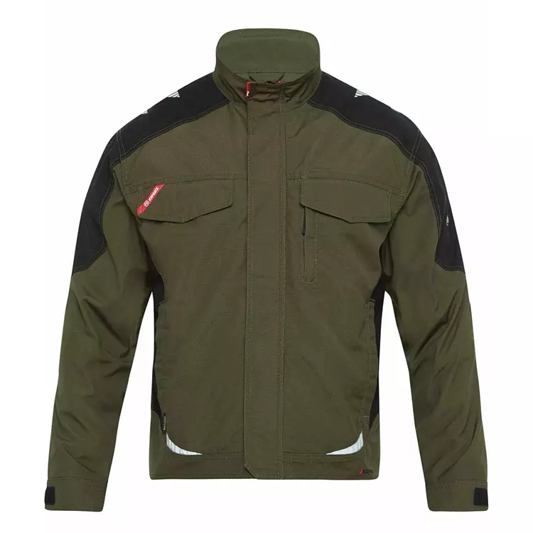 Engel Workwear Engel Galaxy Arbeitsjacke, Anthrazitgrau/Tomato Red – Bild 4