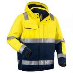 Blåkläder Winterarbeitsjacke, Polyester-Twill, Gelb/Schwarz