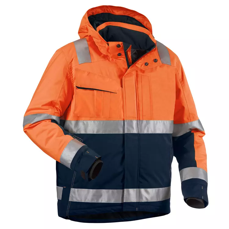 Blåkläder Winterarbeitsjacke, Polyester-Twill, Gelb/Marine – Bild 2