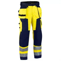 Blåkläder Softshell-Arbeitshose, Hi-vis gelb/marine
