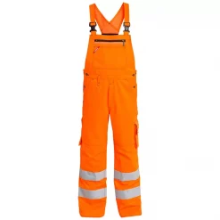 Engel Workwear Engel Arbeitslatzhose, Hi-Vis Orange/Grün