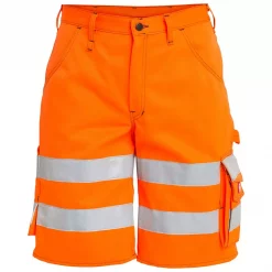 Engel Workwear Engel Arbeitsshorts, Hi-vis rot/grau