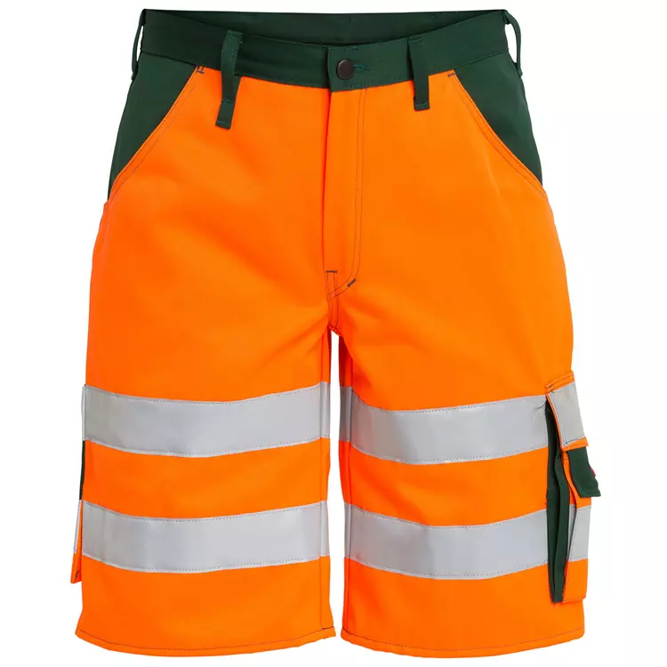 Engel Workwear Engel Arbeitsshorts, Hi-vis rot/grau – Bild 4