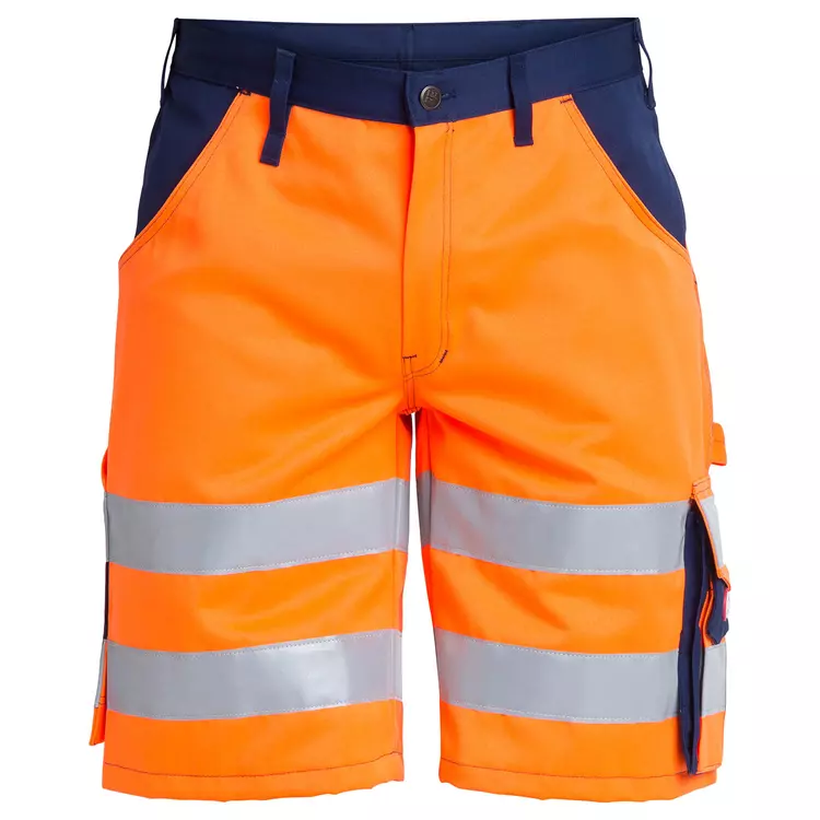 Engel Workwear Engel Arbeitsshorts, Hi-vis rot/grau – Bild 5