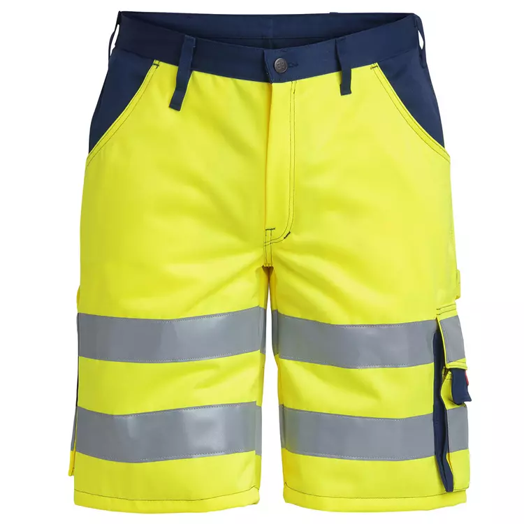 Engel Workwear Engel Arbeitsshorts, Hi-vis rot/grau – Bild 6