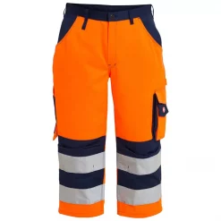 Engel Workwear Engel 3/4-Hose, Orange/Marine