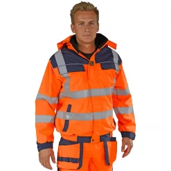 Ocean Medusa jacke, Hi-vis Orange/Marine