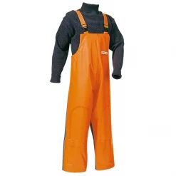 Ocean Crewman PVC-Latzhose, Orange/Königsblau Olivgrün