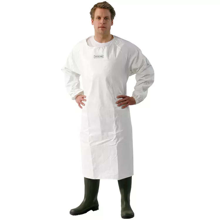 Ocean Offshore PVC Latzschürze mit Ärmeln, Olivgrün Olivgrün – Bild 2