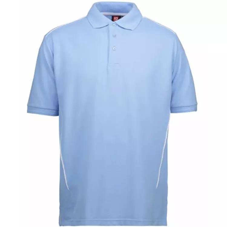 ID Identity ID PRO Wear Pipings Poloshirt, Hellblau – Bild 2
