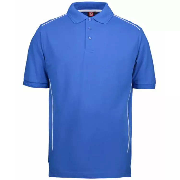 ID Identity ID PRO Wear Pipings Poloshirt, Azurblau – Bild 4