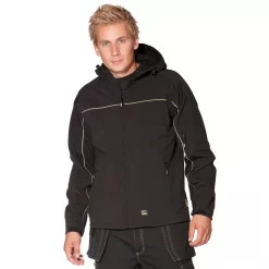 Ocean Thor Softshelljacke, Schwarz